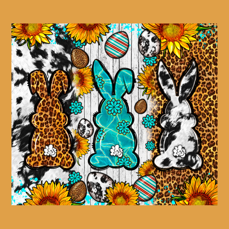 Easter Bunnies Leopard Cowhide Tumbler Easter Day Premium Hoodie by Neo Western | Teevron