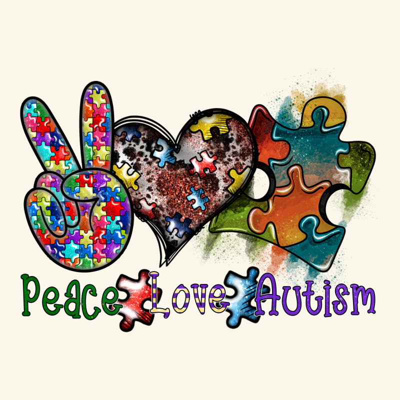 Peace Love Autism Premium Hoodie by SublimationCraftShop | Teevron