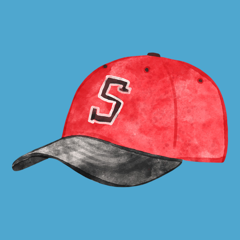 Red Softball Cap Fa Element Premium Hoodie by FaDigitalArtStudio | Teevron