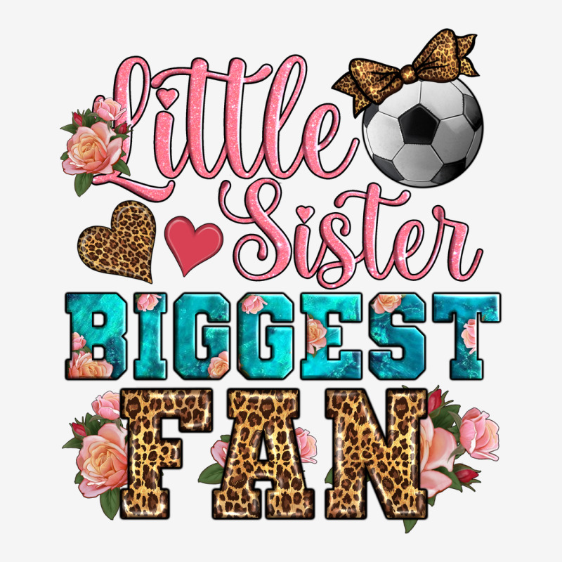 Little Sister Biggest Fan Soccer Urban Hoodie by HRA Design Shop | Teevron
