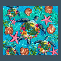 Turtle Summer Seashells Starfish Seaweed Urban Heavy Tee | Teevron