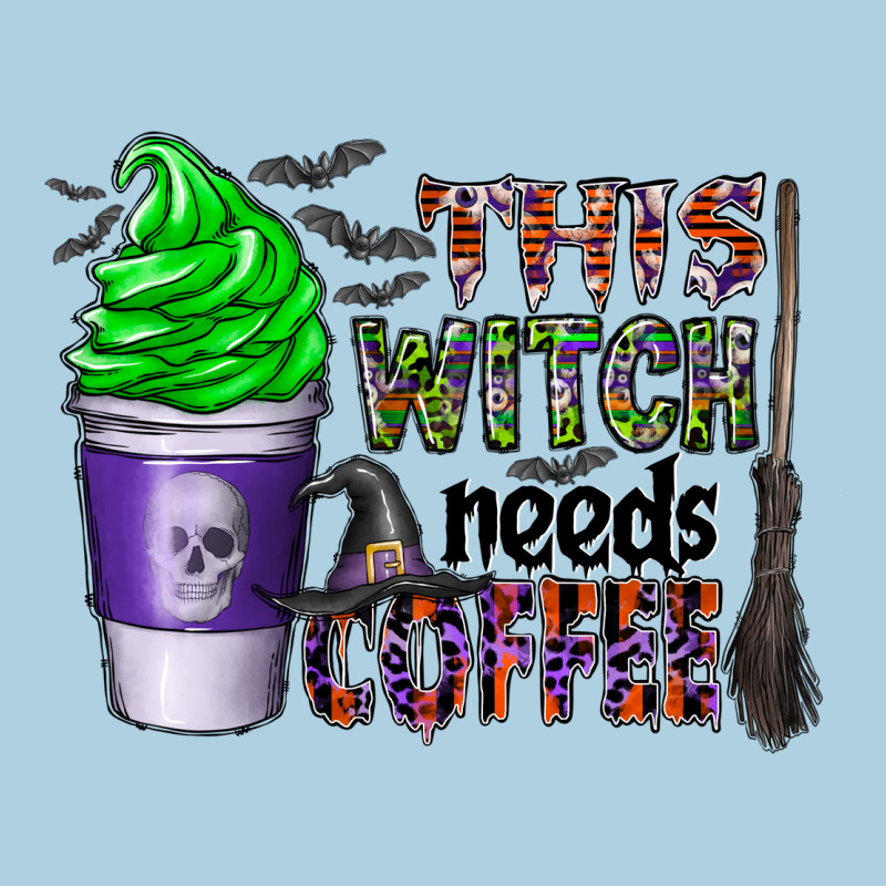 This Witch Needs Coffee Premium Hoodie by CowhideDigitalArt | Teevron