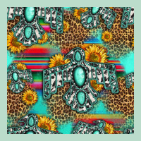 Western Turquoise Thunderbird Seamless Pattern Premium Hoodie | Teevron