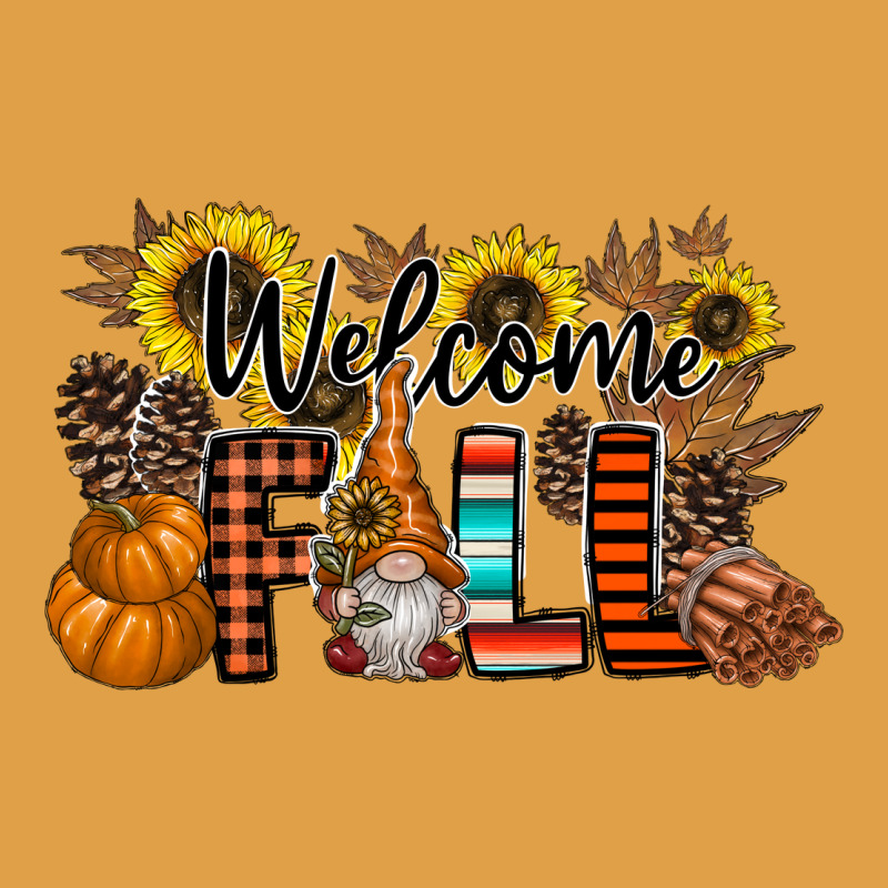 Welcome Fall Pumpkin Premium Hoodie by CowhideDigitalArt | Teevron