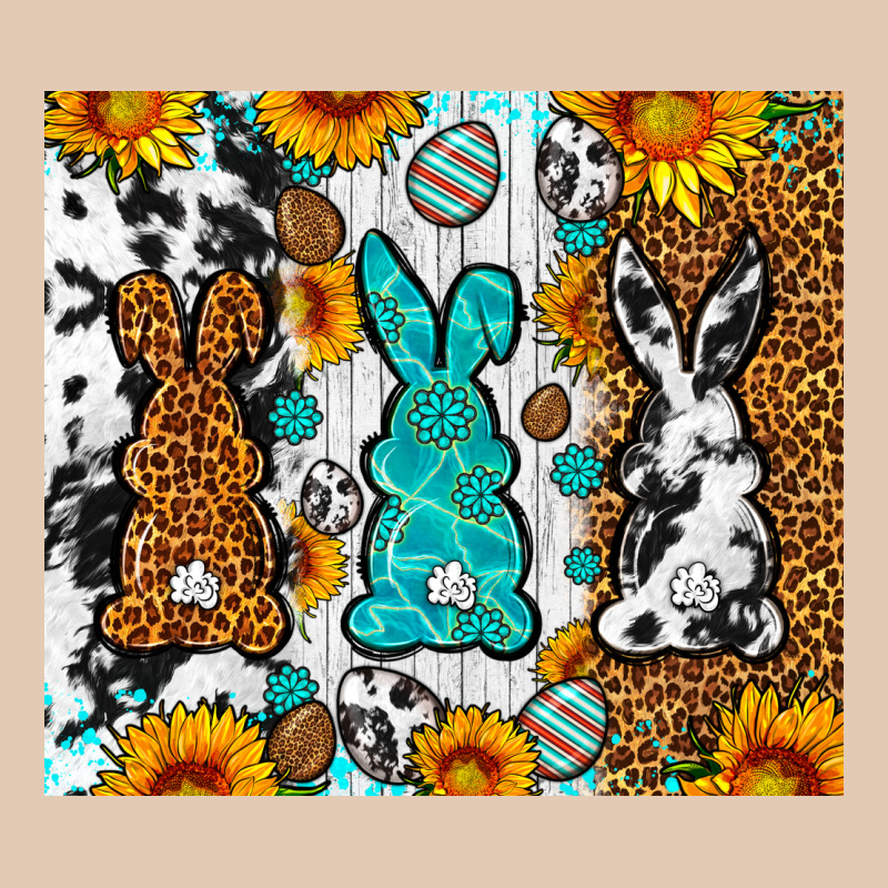 Easter Bunnies Leopard Cowhide Tumbler Easter Day Urban Hoodie by Neo Western | Teevron