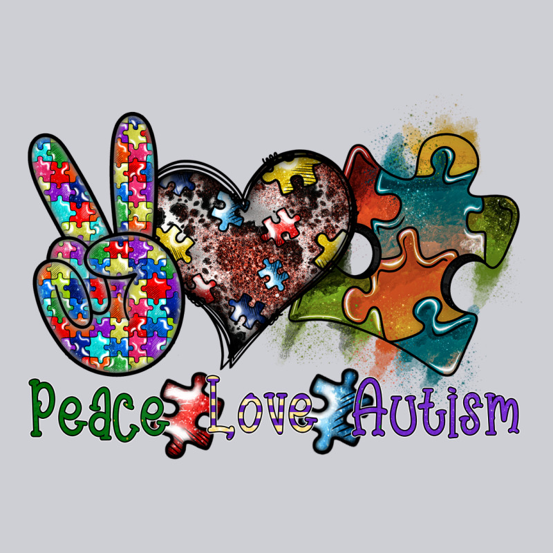 Peace Love Autism Urban Hoodie by SublimationCraftShop | Teevron