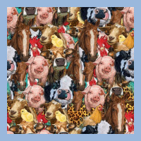Western Farm Animals Seamless Pattern Premium Hoodie | Teevron