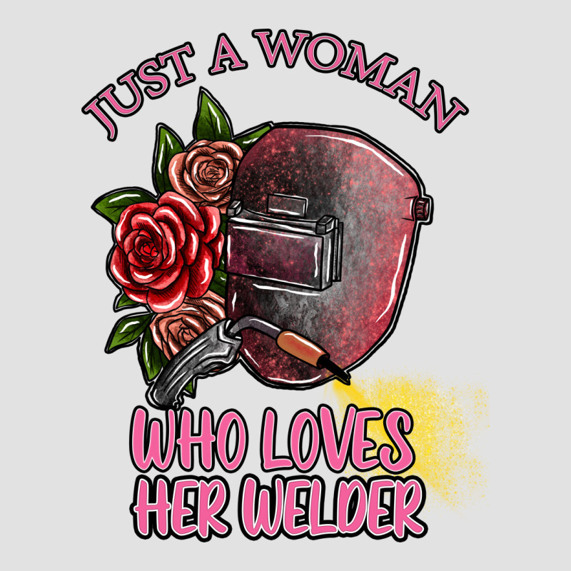 Just A Woman Who Loves Her Welder Premium Hoodie by SublimationCraftShop | Teevron