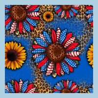 Usa Sunflowers Seamless Pattern Premium Hoodie | Teevron