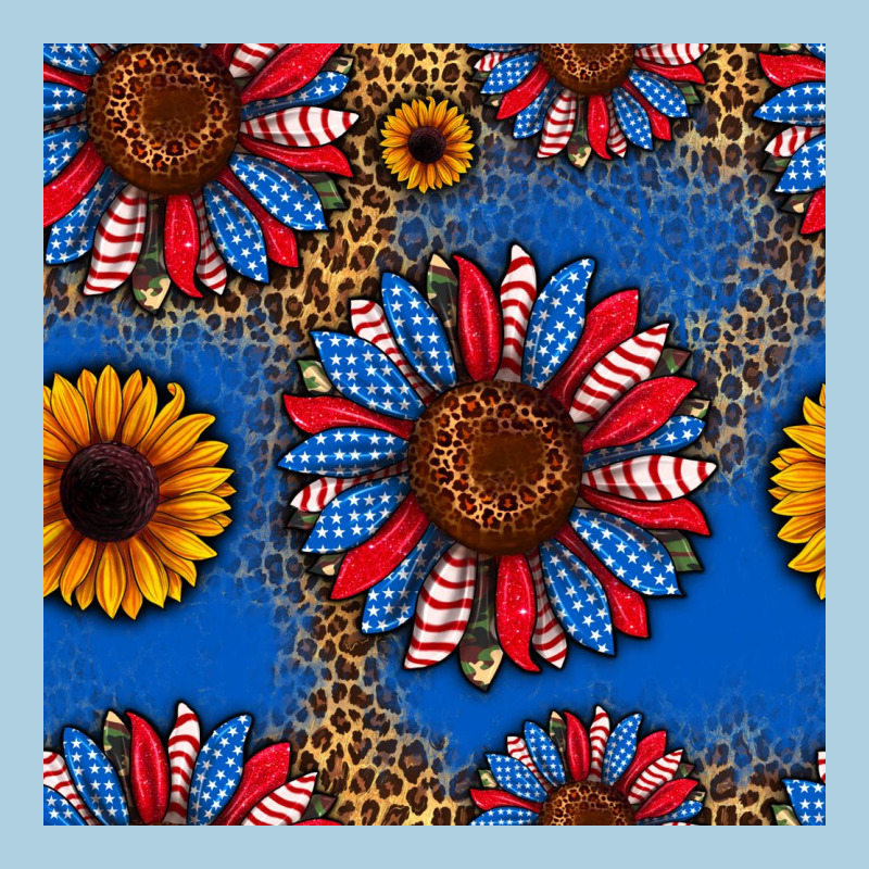 Usa Sunflowers Seamless Pattern Premium Hoodie by HRA Design Shop | Teevron
