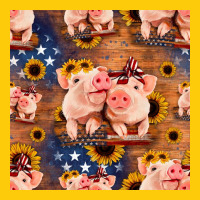 American Pigs Seamless Pattern Premium Hoodie | Teevron