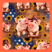 American Pigs Seamless Pattern Premium Hoodie | Teevron