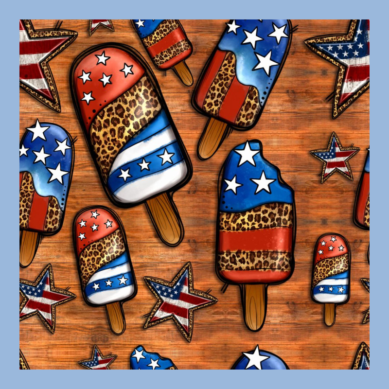 Patriotic Popsicles Seamless Pattern Premium Hoodie by HRA Design Shop | Teevron