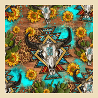 Aztec Bull Skull Seamless Pattern Premium Hoodie | Teevron