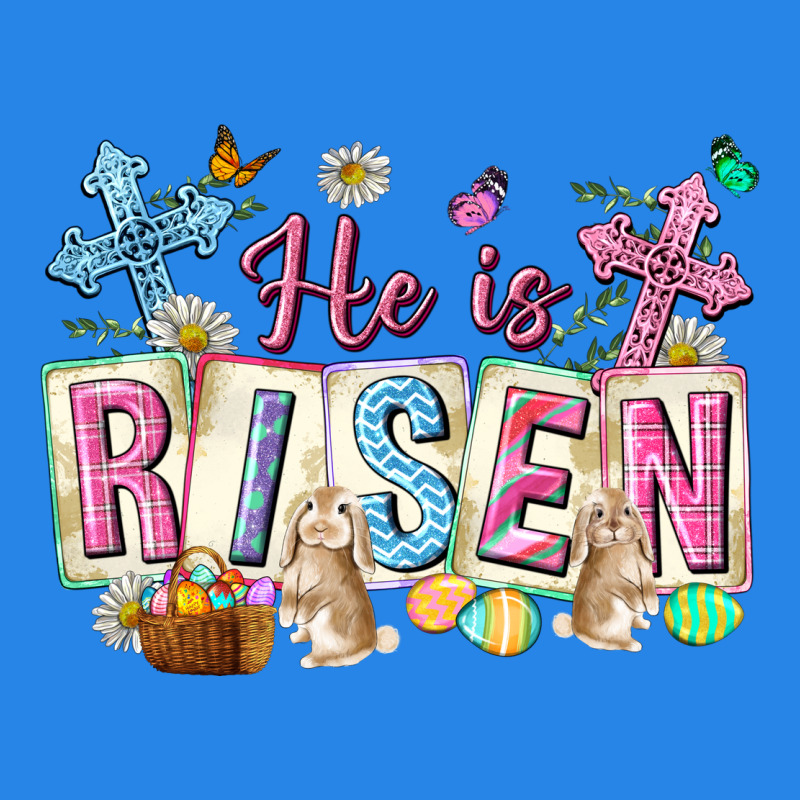 He Is Risen Easter With Flowers Premium Hoodie by Neo Western | Teevron