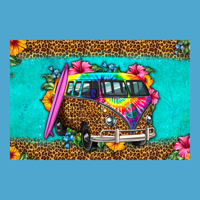 Hippie Van Floral Skinny Metal Can Holder Premium Hoodie by HRA Design Shop | Teevron
