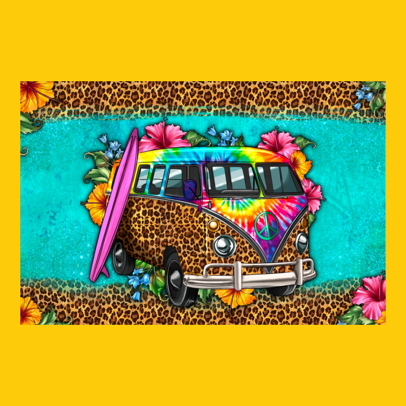 Hippie Van Floral Skinny Metal Can Holder Premium Hoodie by HRA Design Shop | Teevron