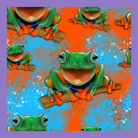 Funny Frogs Seamless Pattern Urban Hoodie | Teevron