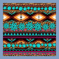 Aztec Turquoise Gemstone Seamless Pattern Urban Hoodie | Teevron