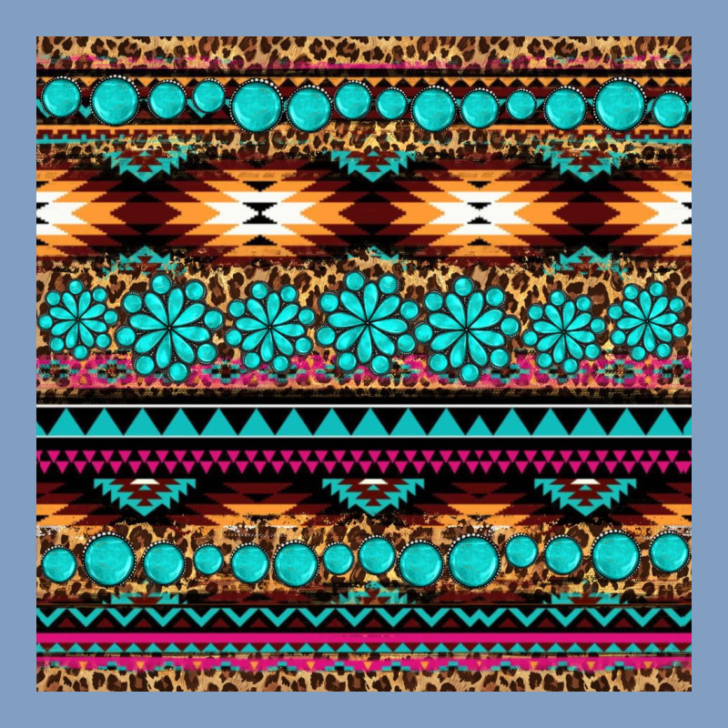 Aztec Turquoise Gemstone Seamless Pattern Urban Hoodie by HRA Design Shop | Teevron