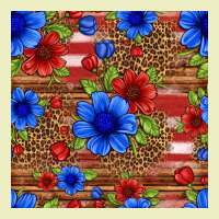Patriotic Flowers Seamless Pattern Urban Hoodie | Teevron