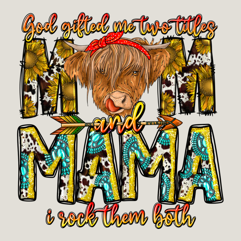God Gifted Me Two Titles And Mama I Rock Them Both Heavy Core Tee by CowhideDigitalArt | Teevron