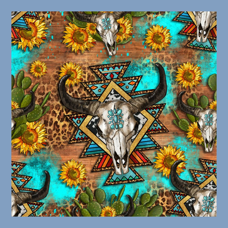 Aztec Bull Skull Seamless Pattern Urban Hoodie by HRA Design Shop | Teevron