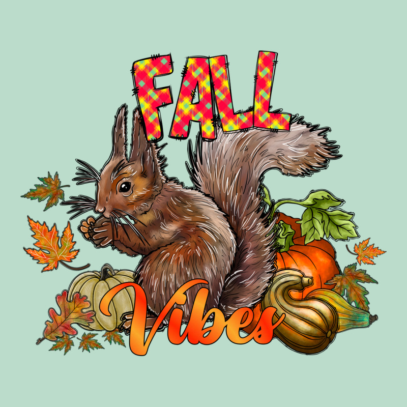 Fall Vibes Squirrel Premium Hoodie by CowhideDigitalArt | Teevron