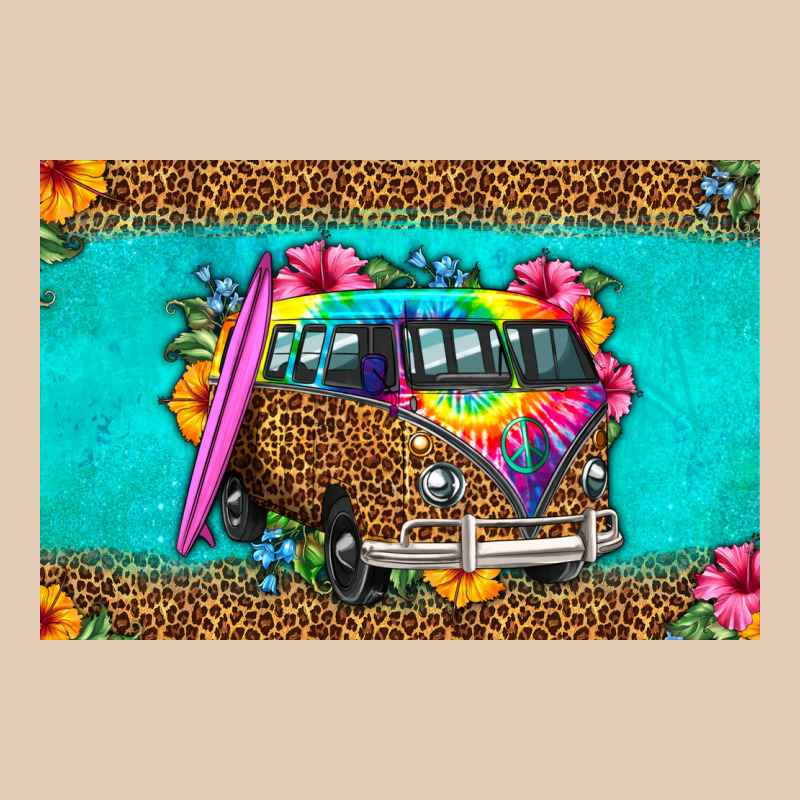 Hippie Van Floral Skinny Metal Can Holder Urban Hoodie by HRA Design Shop | Teevron