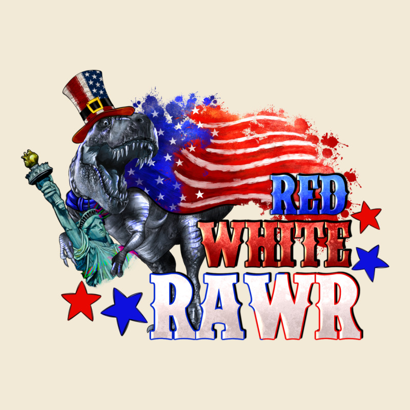 Red White Rawr 4th Of July Premium Hoodie by CowGirlArtShop | Teevron