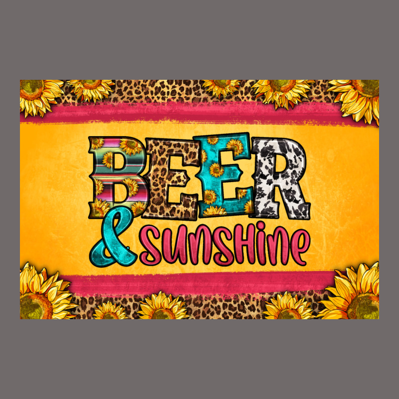 Beer And Sunshine Skinny Metal Can Holder Urban Hoodie by HRA Design Shop | Teevron