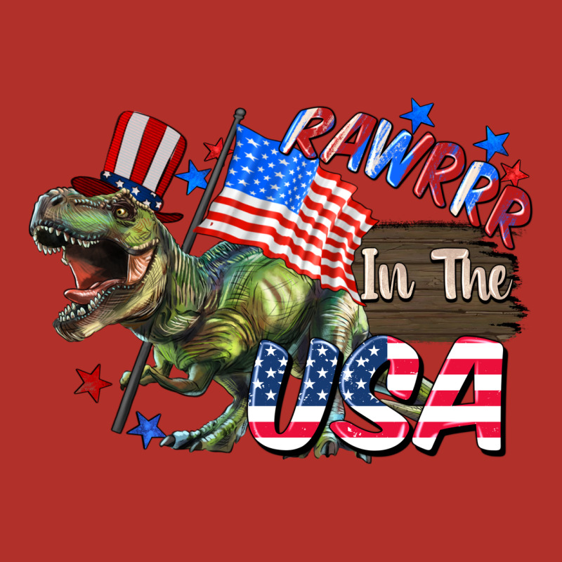 Rawrrr In The Usa 4th Of July Premium Hoodie by CowGirlArtShop | Teevron