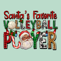 Afro Santa's Favorite Volleyball Player For Christ Premium Hoodie | Teevron