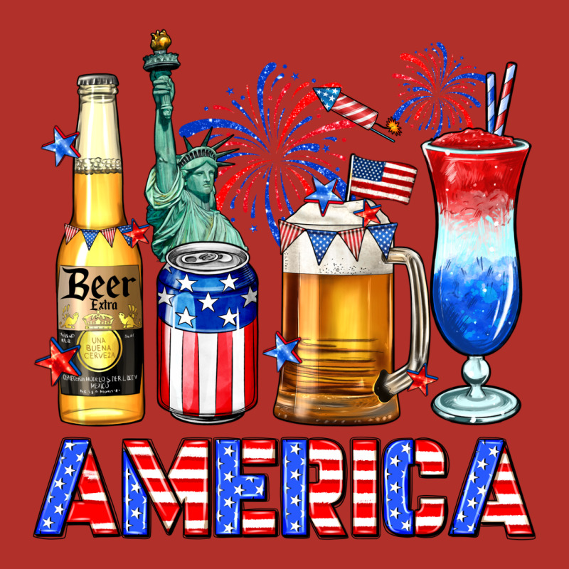4th Of July American Drinks America Premium Hoodie by Neo Western | Teevron