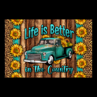Life Is Better In The Country Skinny Metal Can Holder Urban Hoodie | Teevron