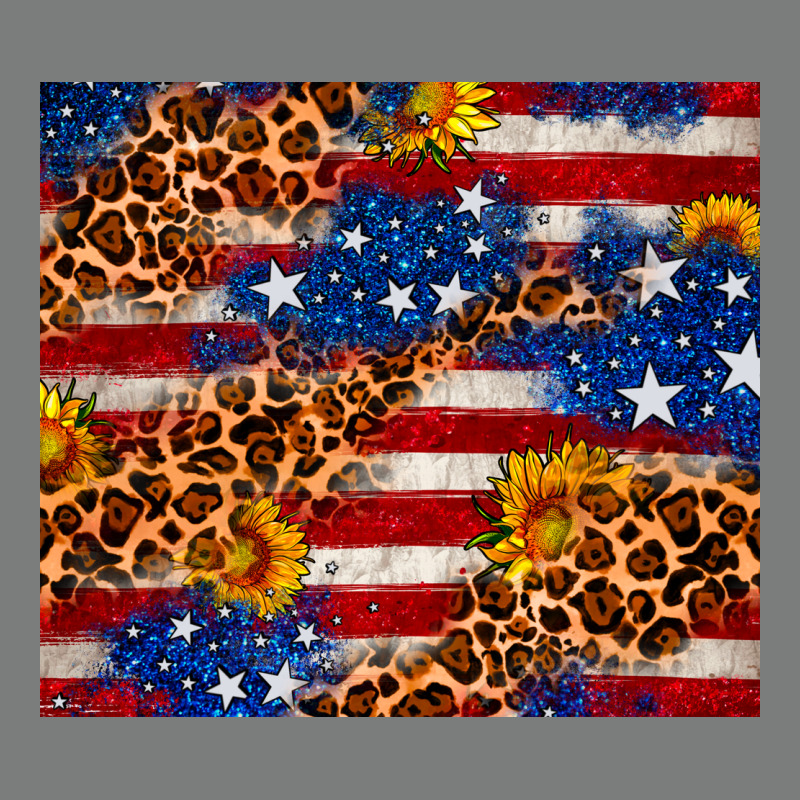 4th Of July Usa Flag Leopard Sunflower 20oz Tumble Premium Hoodie by Neo Western | Teevron