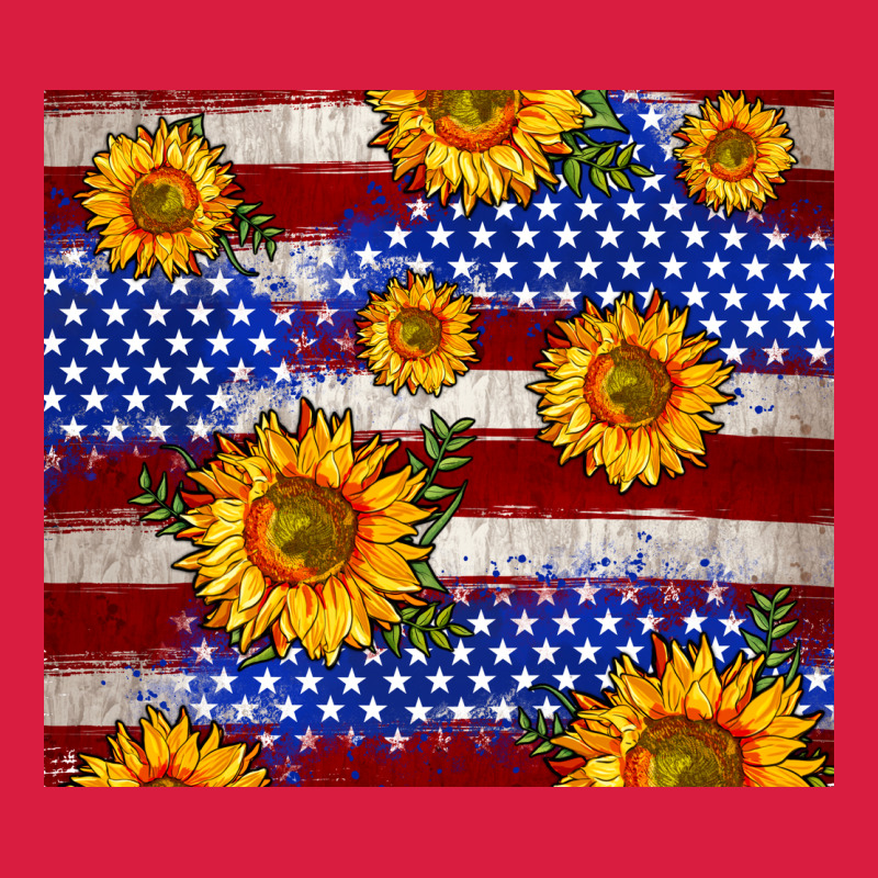 4th Of July Usa Flag Sunflower 20oz Tumbler Premium Hoodie by Neo Western | Teevron