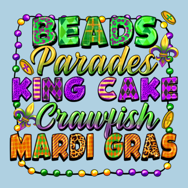 Beads Parades King Cake Crawfish Mardi Gras Premium Hoodie by FaDigitalArtStudio | Teevron