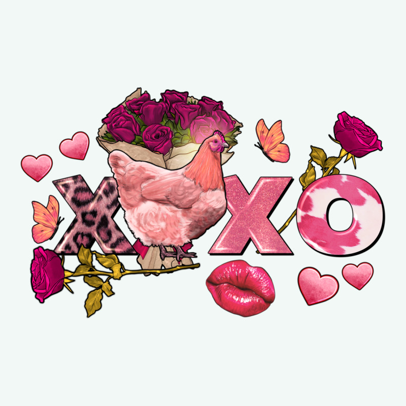Chicken Valentine's Day Xoxo Premium Hoodie by FaDigitalArtStudio | Teevron