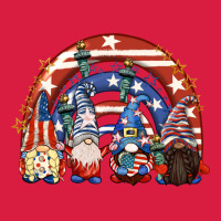 4th Of July Rainbow With Gnomes Premium Hoodie | Teevron