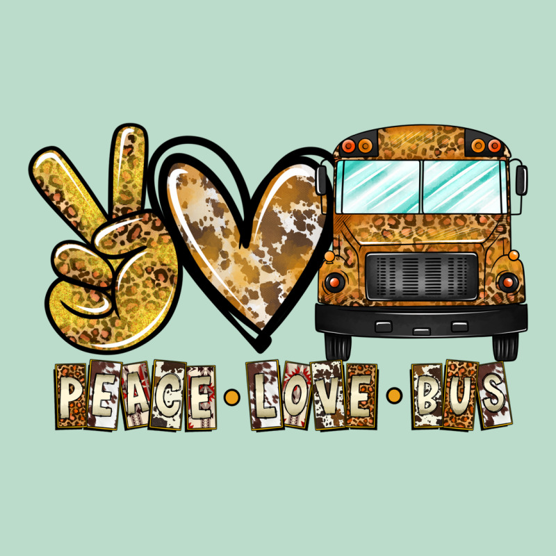 Peace Love Bus Premium Hoodie by CowhideDigitalArt | Teevron