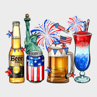 4th Of July American Drinks Urban Hoodie | Teevron