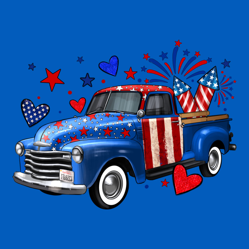 4th Of July American Flag Truck Urban Hoodie by Neo Western | Teevron