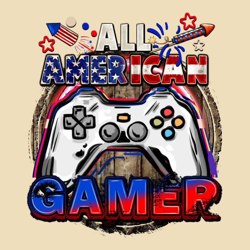 All American Gamer 4th Of July Premium Hoodie by CowGirlArtShop | Teevron