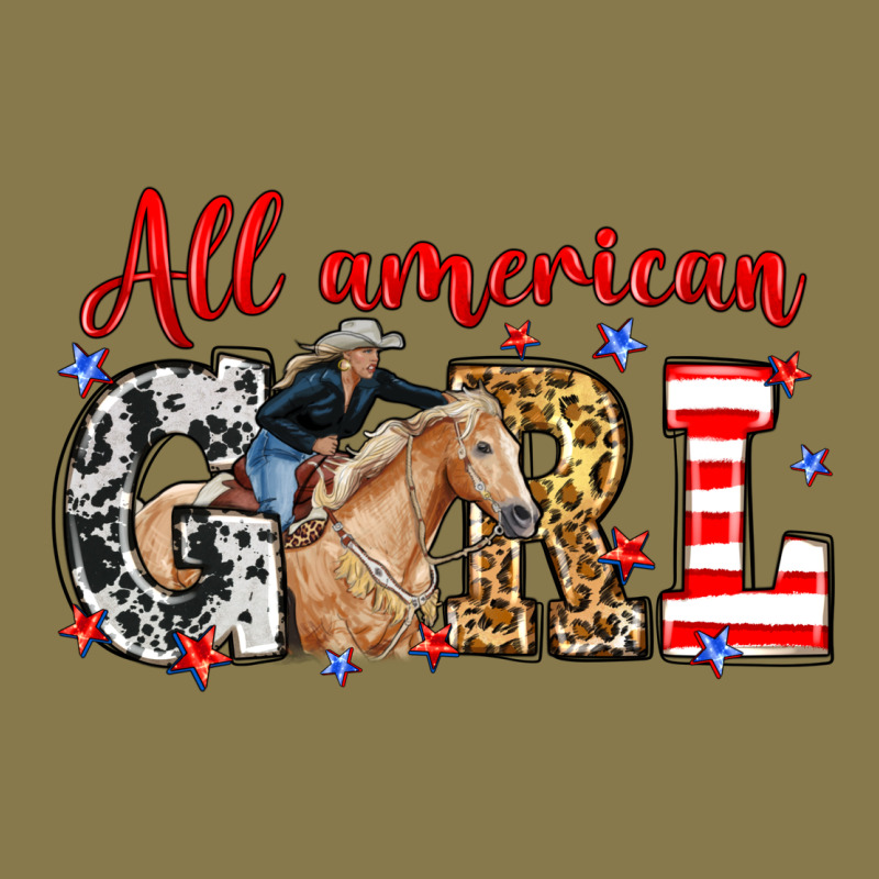 All American Girl With Cowgirl Premium Hoodie by Neo Western | Teevron