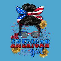 All American Girl 4th Of July Premium Hoodie | Teevron