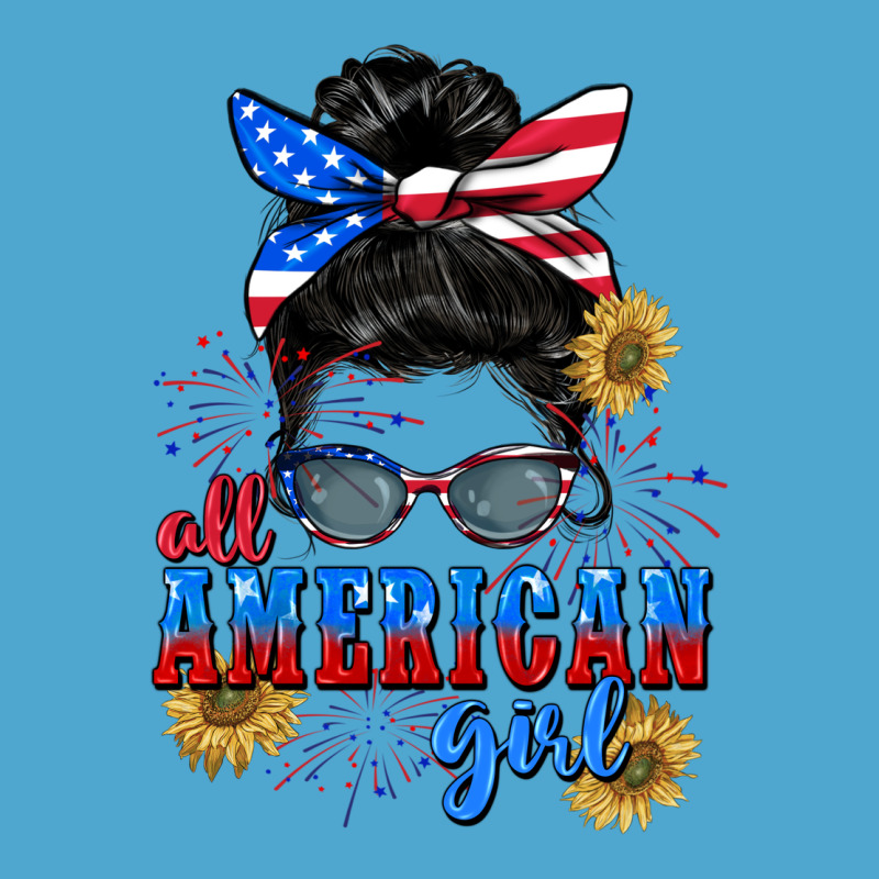 All American Girl 4th Of July Premium Hoodie by CowGirlArtShop | Teevron