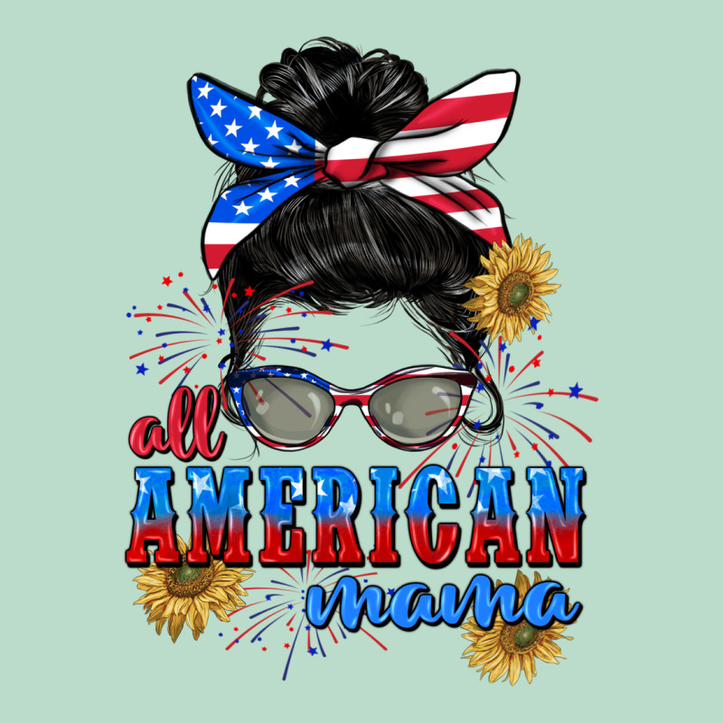 All American Mama 4th Of July Premium Hoodie by CowGirlArtShop | Teevron