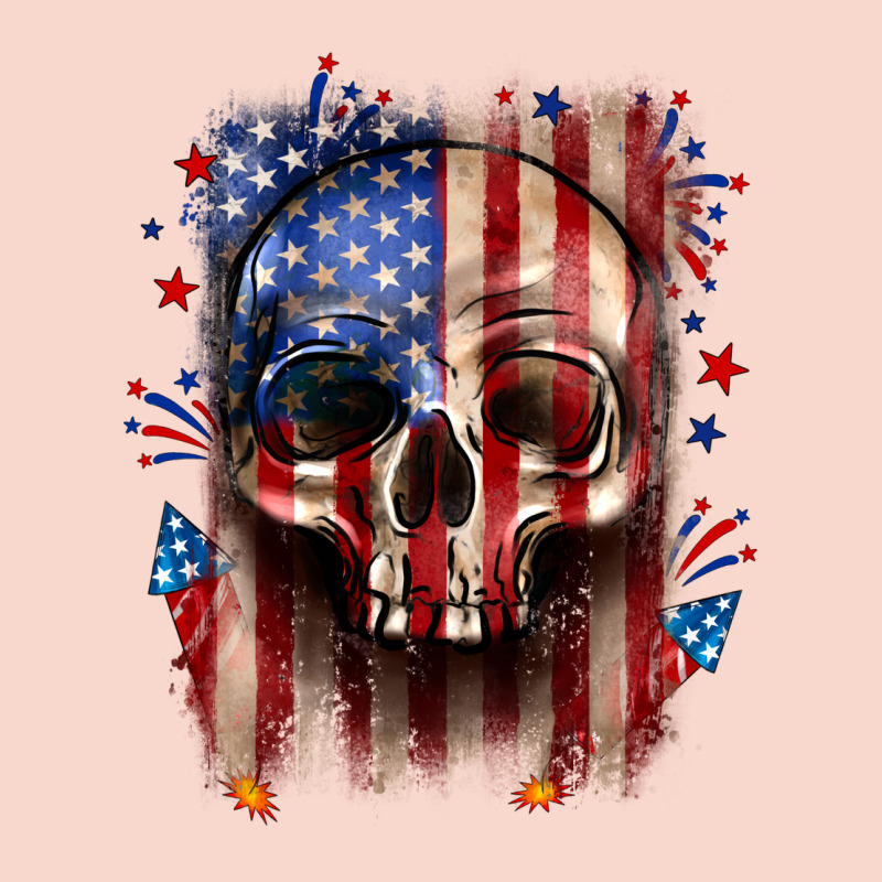 4th Of July Skull American Flag Urban Hoodie by Neo Western | Teevron