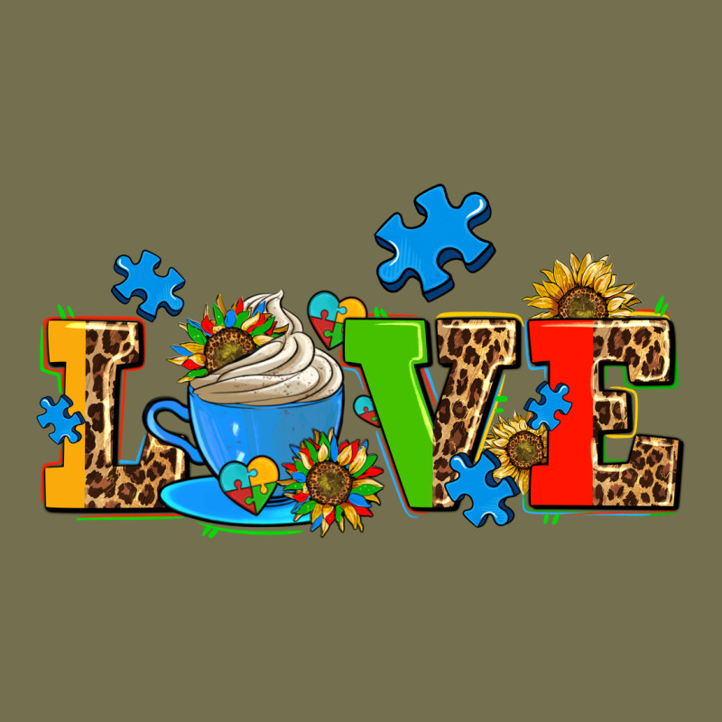 Autism Coffee Cup With Sunflower Vintage Hoodie by AdoDesignShop | Teevron